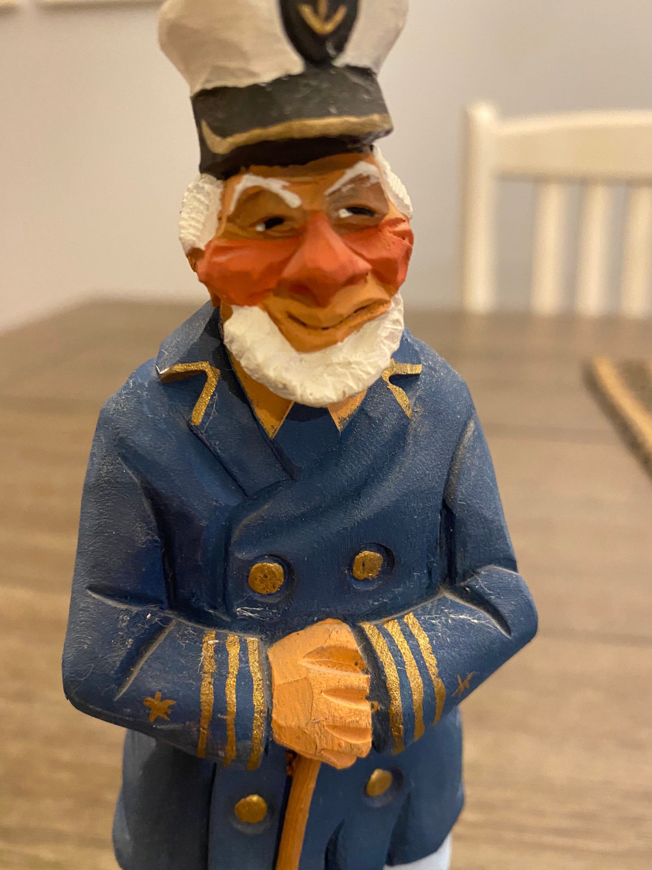 Armand Lamontagne Carved Wood Sea Captain Figurine - Etsy