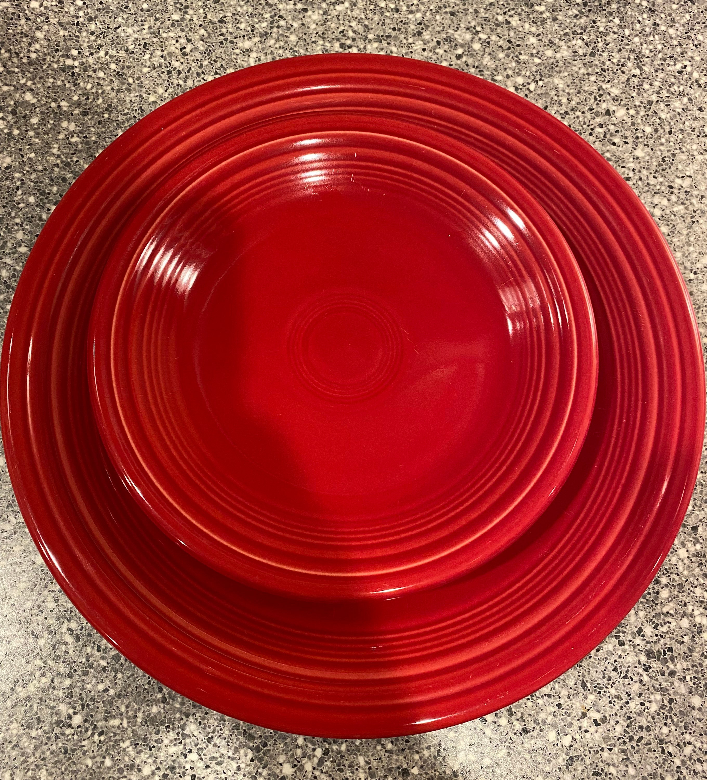 Fiesta Scarlet Dinnerware Scarlet Fiesta Fiestaware Place Etsy