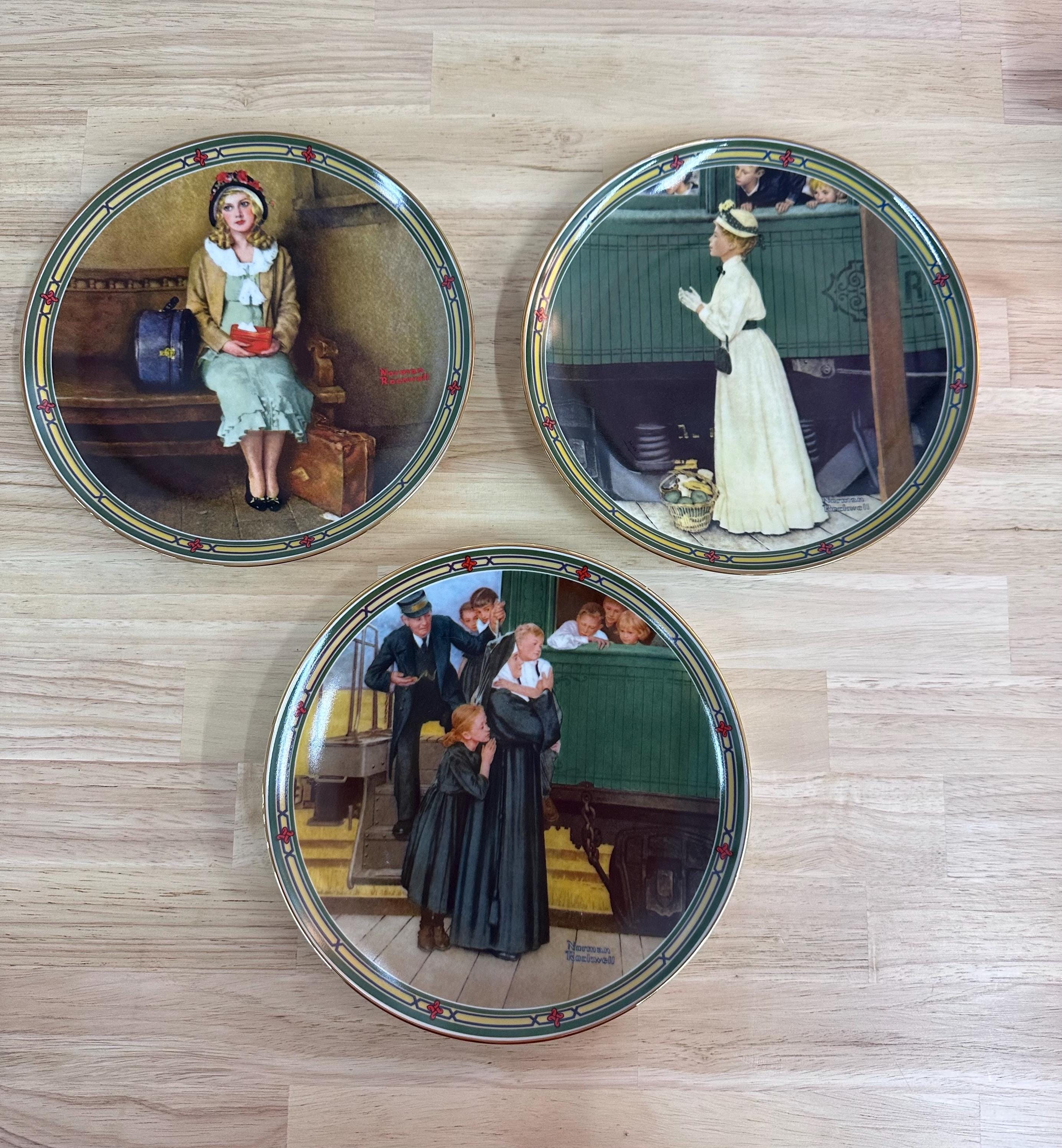 Norman Rockwell Plate Sets - Etsy