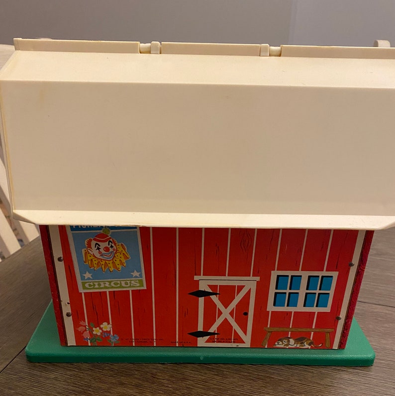 Vintage Fisher Price Family Play Farm Fisher Price Barn - Etsy