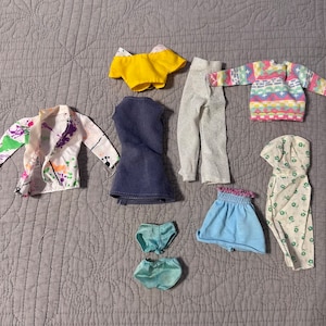 Vintage Barbie Doll Clothes Lot: 1984 My First Barbie Sweater
