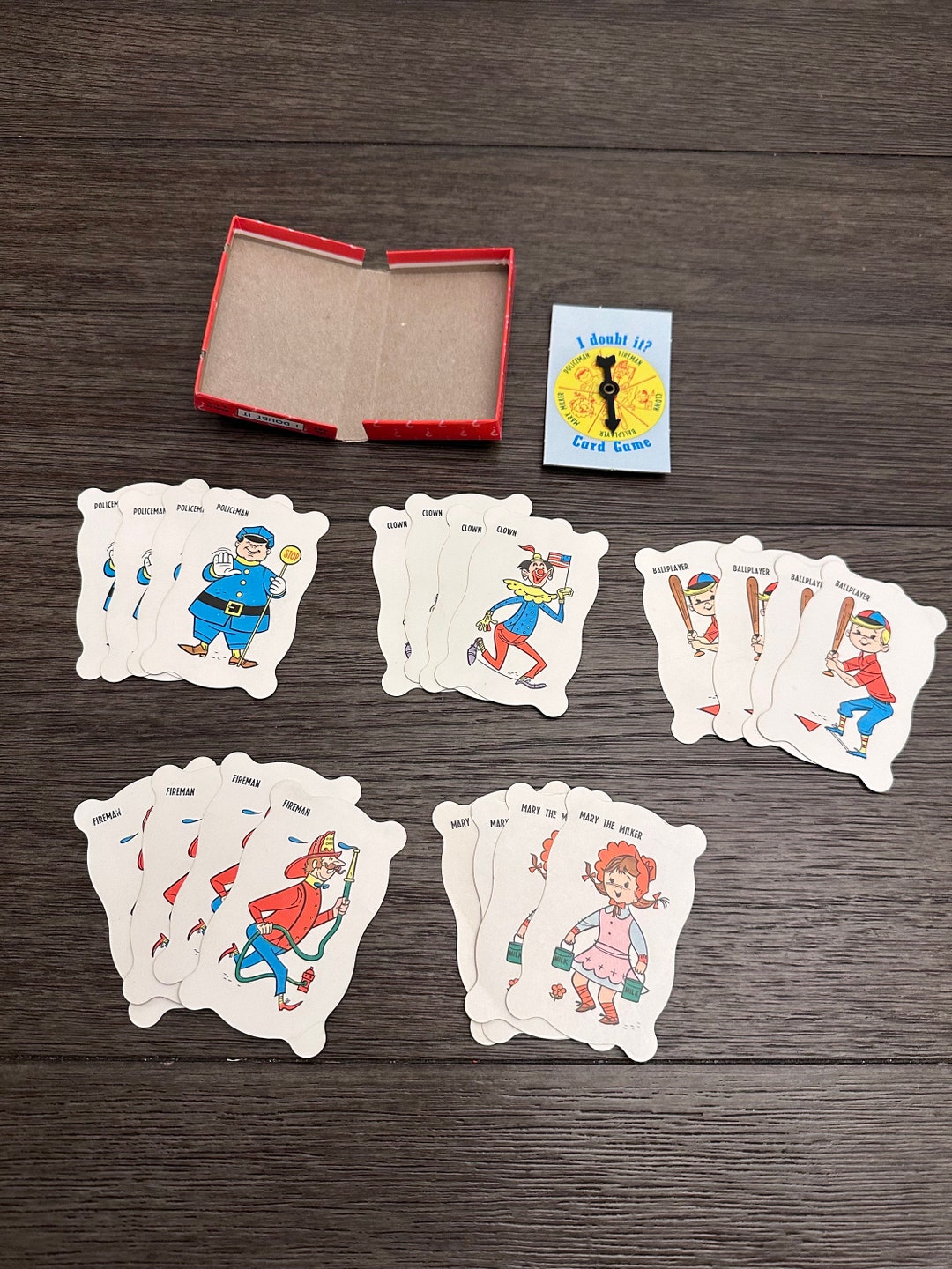 Vintage Card Game, Vintage I Doubt It Card Game, Vintage Games, Ephemera, Warren Builtrite