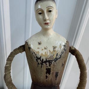 Repro Santos Figure Baroque Style Statue, Made in Philippines Repro Santos Sculpture, Mixed Materials Wood or Resin Spanish Santos Statue