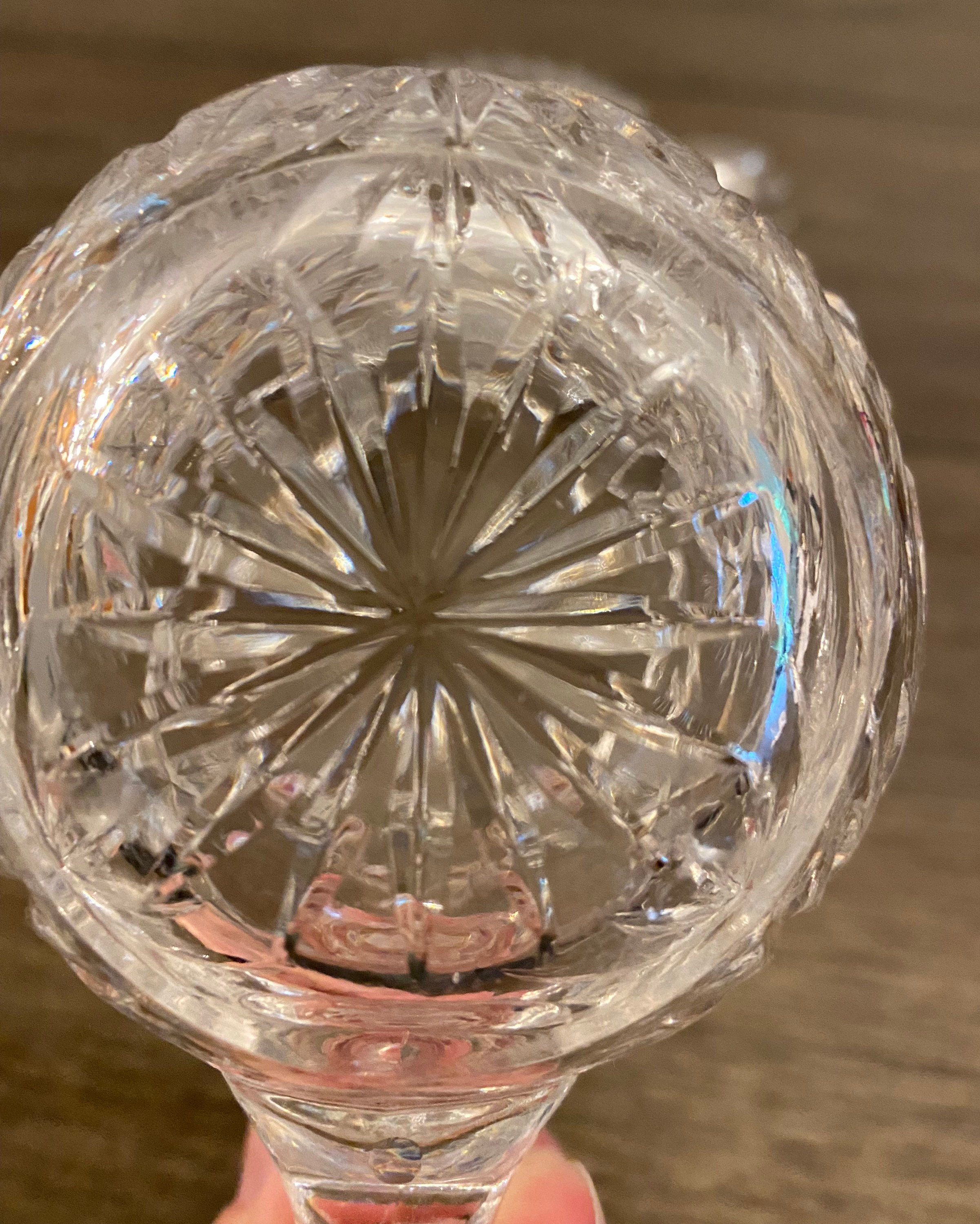 Antique American Brilliant Cut Crystal Creamer and Sugar Set