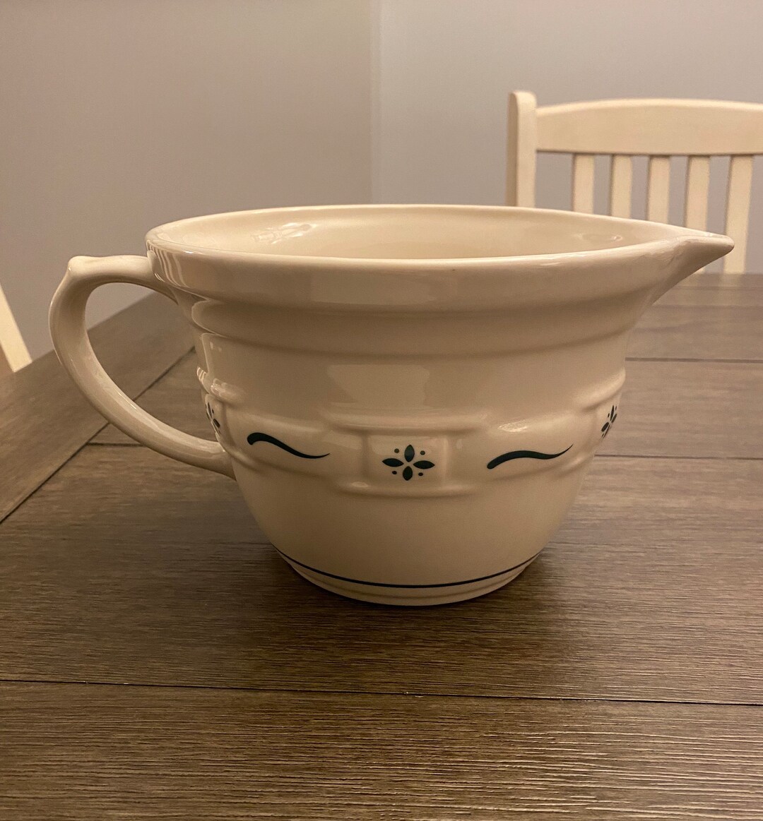 Longaberger Pottery Batter Bowl, Longaberger Pottery Mixing Bowl