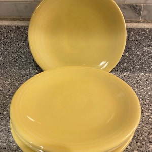 Fiesta Yellow Bread Plates - Set of 4 Dessert Plates (6&quot;)