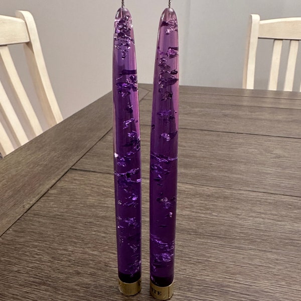 Lucite Taper Candles Etsy