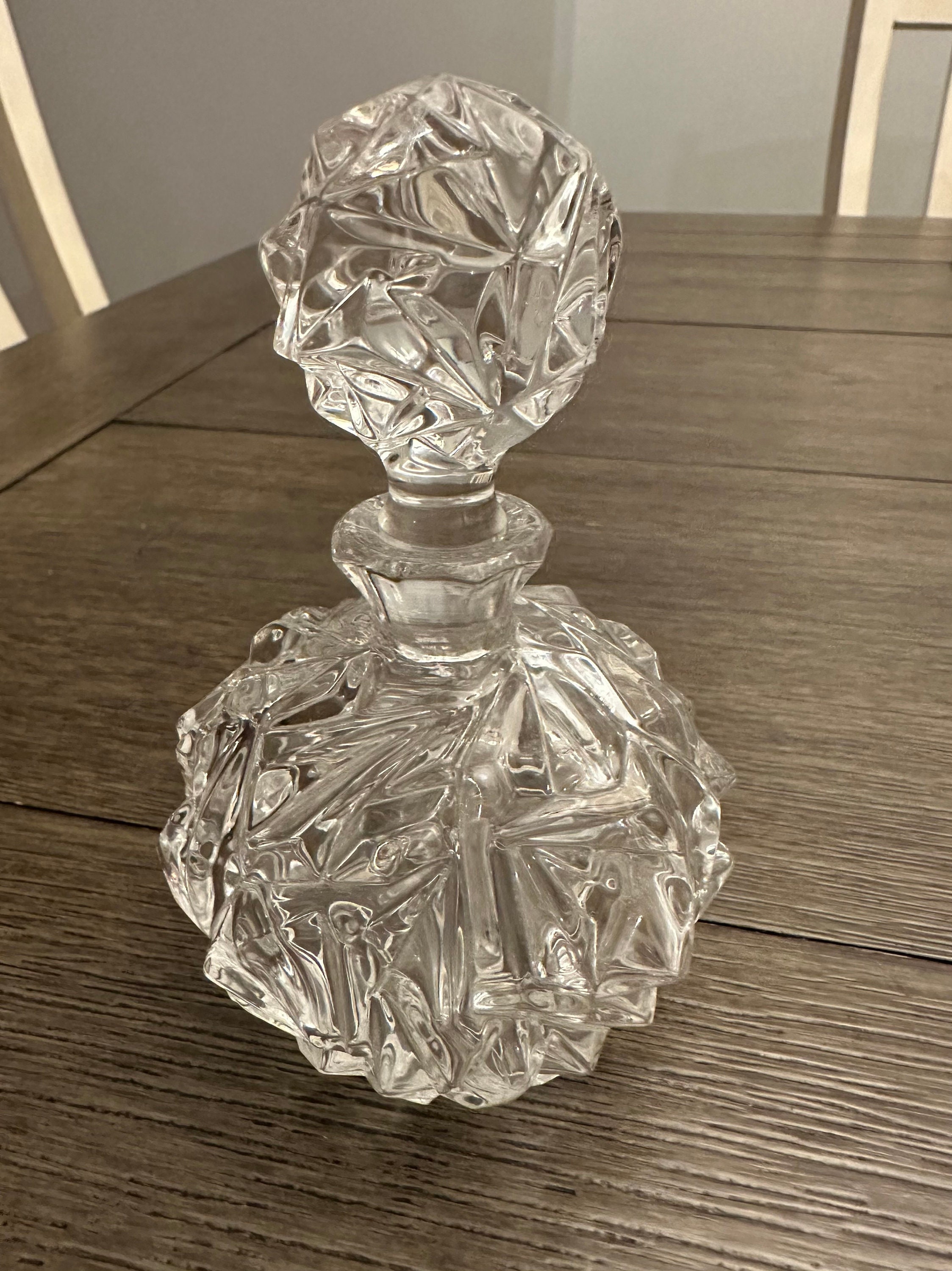 Vintage Tiffany and Co Crystal Perfume Bottle, Tiffany and