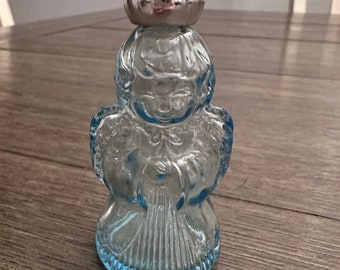 Vintage Avon Blue Angel Bottle: Christmas Collectible