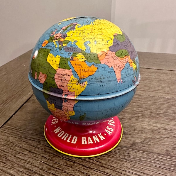 Globe Bank Etsy