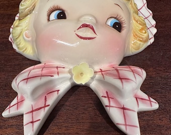 Vintage Lefton Miss Dainty Wall Pocket: ESD Japan Wall Hanging - Etsy