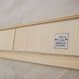 WAINSCOT KIT 1 w/ Panels Chair Rail & Baseboard - dollhouse 1/12 scale 21&quot; LONG