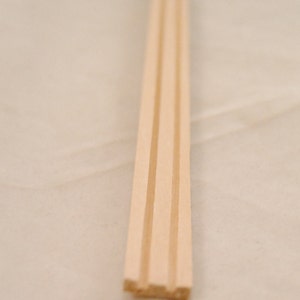 Window & Door Trim #5 - 6pk  - 22&quot; long   1/12 Scale Dollhouse Miniature - unfinished basswood -