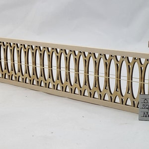 RAILING KIT #A w/3 Posts - 11.5&quot; long fence -   1/12 scale dollhouse miniature