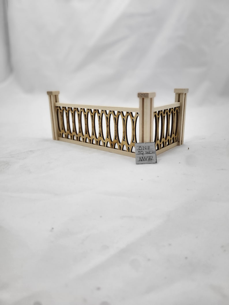 Miniature Racetrack Railing RAILING KIT #A W/3 Posts - 11.5