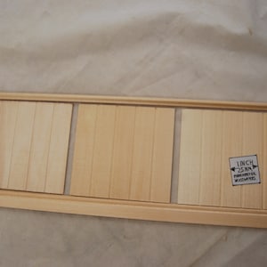TALL WAINSCOT KIT 2 w/ Baseboard & Chair Rail - 22&quot; Long dollhouse 1/12 scale