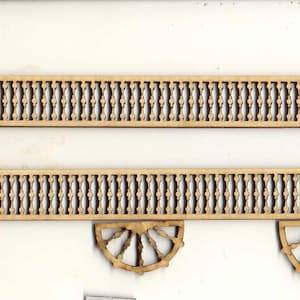 Victorian Painted Lady Porch Grilles Set MW02S dollhouse miniature 1/12 scale