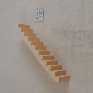 Half Scale 1/24 - STAIRS fits 5" ceilings - dollhouse miniature USA