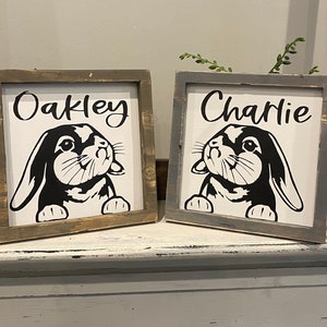 Custom Bunny Name Picture