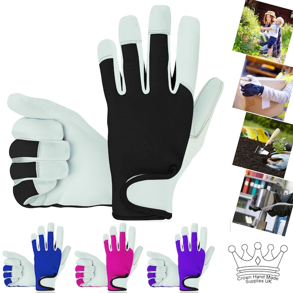 Gardening Gloves for Women Men Gardening Gifts Thorn Proof Breathable Work Gloves Garden tools Heavy Duty Tear Proof Leather for Better Grip