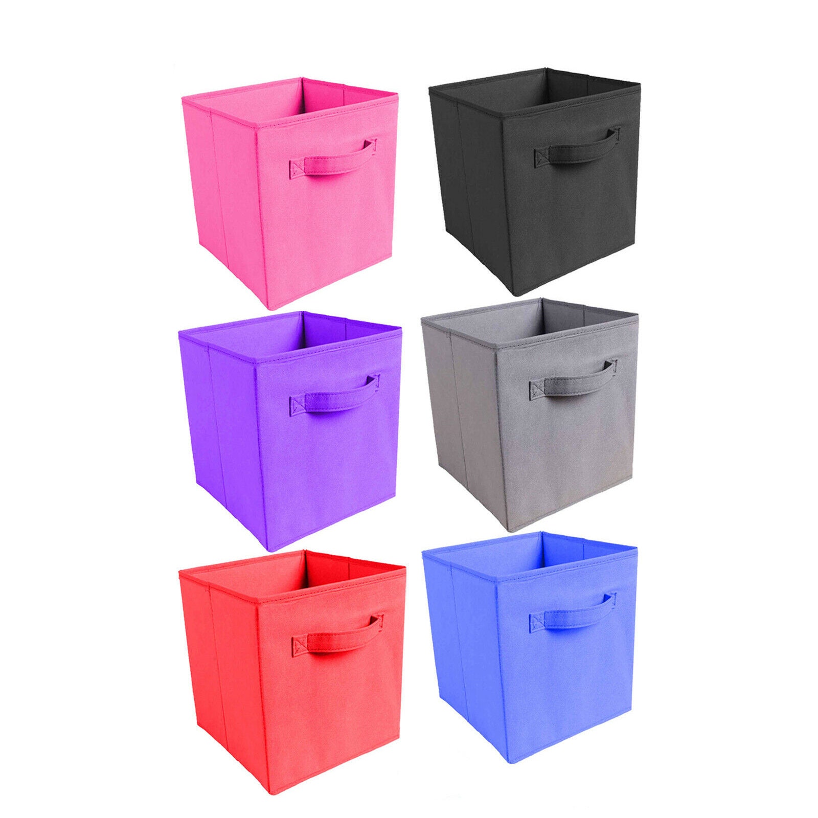 AIEason Storage Bins Foldable Colors Storage Bin Closet Toy Box Container Organizer Fabric Basket 