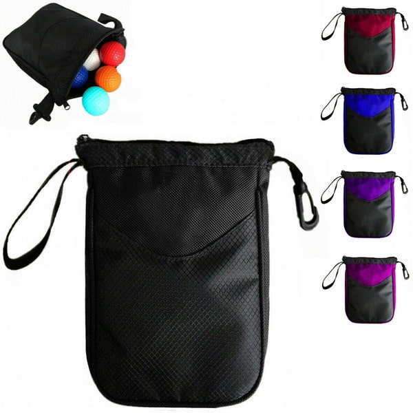 YNR Young & Relentless Golf Tee Pouch Bags Valuables Clips Inner Zipper Bag Hold 10 Balls Gifts 1 Pcs UK