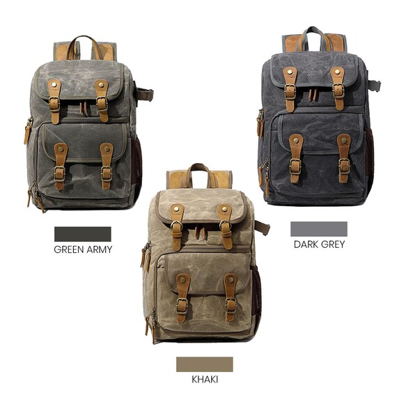 Canvas Camera Bag VILNIUS Etsy