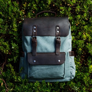 Vintage Canvas Backpack | HELSINKI