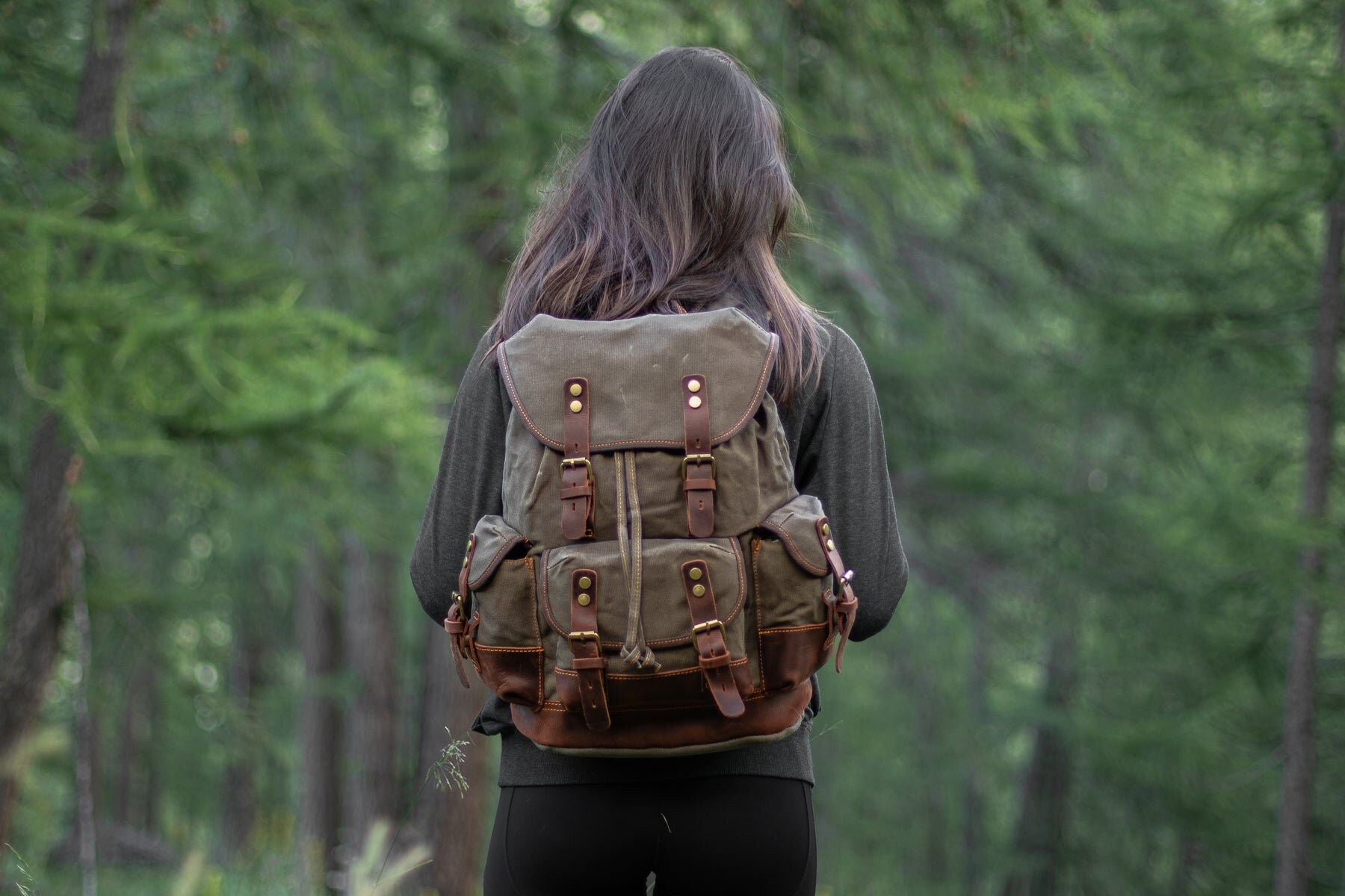 Canvas Hiking Backpack Vintage Backpack canvas Rucksack school Backpack travel Backpack for Men Women UPPSALA Etsy Canada