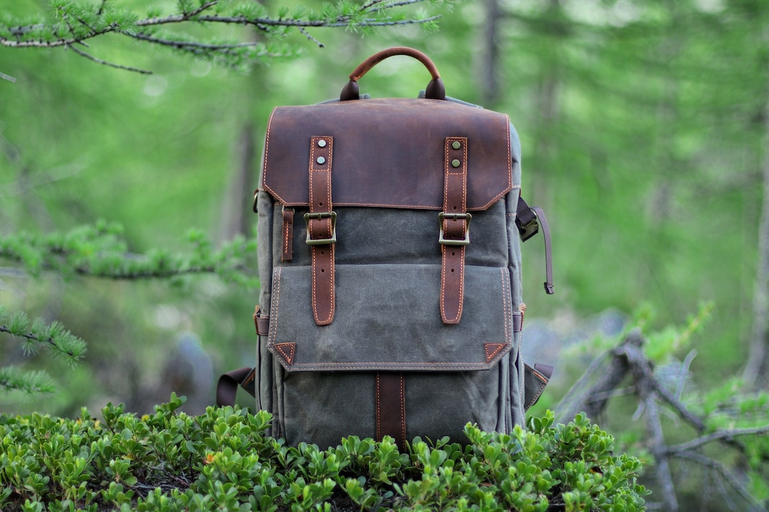 Zaino Fotografico Vintage Tarion | Per DSLR E Obiettivi | Tela Resistente E Design Retro - Foto 7