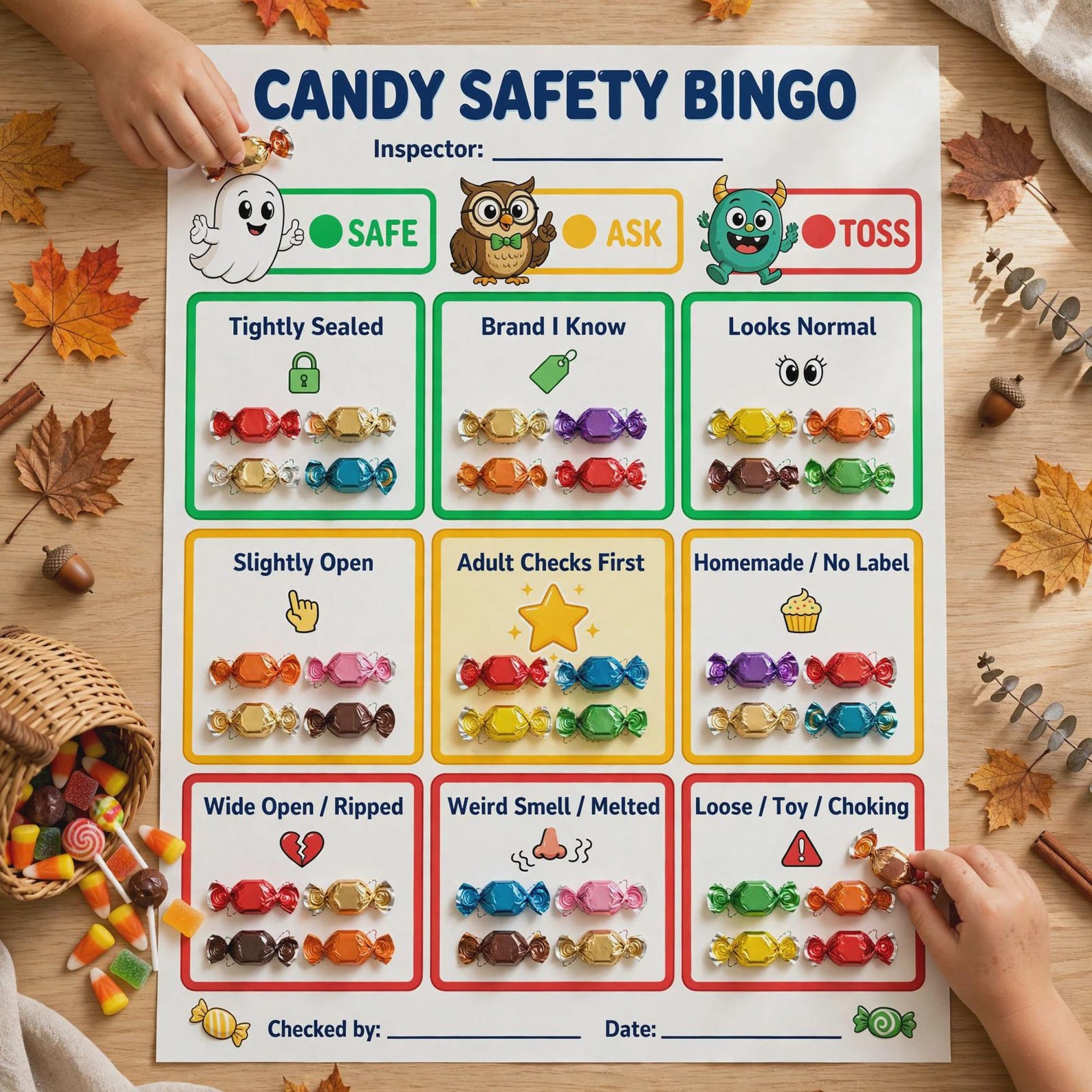 How Many Bingo Boxes Candy Safety Bingo - Big Box Edition | Full Page Halloween Sorting ...