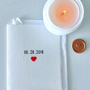Happy Anniversary Card | Personalized Anniversary Date Card | Anniversary Gift Husband Wife Boyfriend Girlfriend | Minimalist Love Card