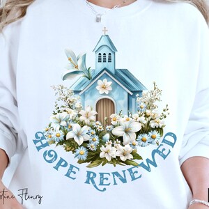 Easter Hope Renewed png, christelijke png, lentesublimatie, bijbelvers png, hij is opgestaan png, digitale sublimatie
