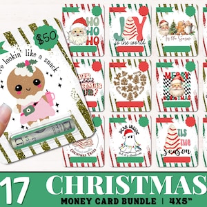Pacchetto di biglietti di auguri di Natale divertenti, biglietti di auguri divertenti, biglietti di auguri di Natale stampabili, regalo di Natale fai da te