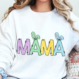 Paillettes lapin maman PNG, Pâques PNG, maman lapin de Pâques, faux paillettes dessins Png, sublimation de Pâques, téléchargement numérique