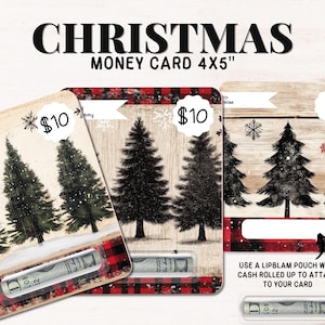 Cartolina di Natale rustica PNG, cartolina di Natale fattoria, cartolina di Natale stampabile, regalo di Natale fai da te