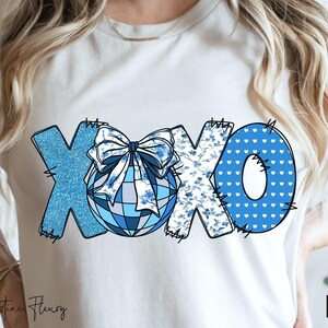 Doodle XOXO Chinoiseries PNG, Saint-Valentin PNG, boule disco Png, Chinoiserie Coquette noeud, Coquette de la Saint-Valentin, Sublimation de la Saint-Valentin