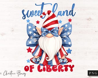 Sweet Land Of Liberty 4th Of July PNG, Patriotic PNG, Kids 4th Of July Shirt, Watercolor America Sublimation Design, Independence Day Png