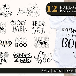 Baby Halloween SVG Bundle, Halloween SVG, Baby Svg, Halloween Saying svg, Chemise SVG, svg Bundle, Costume Svg, Cricut Cut File, Silhouette