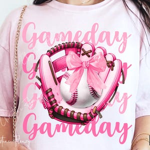 Baseball Kokette Spieltag PNG, Baseball PNG, Soft Girl Era Png, Kokette Sublimationsdesign, Baseball Sublimation, digitaler Download