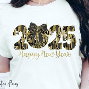 Preppy Nieuwjaar 2025 png, glitter retro nieuwjaar png, discobal png, penseelstreek png, nieuwjaar coquette png, coquette nieuwjaar sublimatie