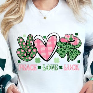 ハウディ ピース ラブ ラック PNG、セント パトリックス PNG、ラッキー カウボーイ、ウエスタン カウガール ラック、セント パトリックス 昇華、デジタル ダウンロード