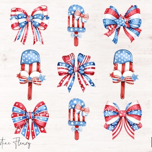 Coquette Ice Cream 4 luglio PNG, PNG patriottico, maglietta per bambini del 4 luglio, disegno a sublimazione acquerello americano, PNG del giorno dell'indipendenza