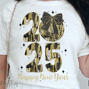 Preppy Capodanno 2025 Png, Glitter Retro Capodanno PNG, Disco Ball Png, Pennellata Png, Capodanno Coquette Png, Coquette Capodanno Sublimazione