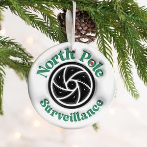 3D-kerstversiering sublimatie noordpoolbewaking, 3D opgeblazen kerst ornament rond png, kerstmis png-sublimatieontwerp