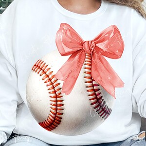 Röd kokettbåge baseboll PNG, baseboll PNG, mjuk tjej-era PNG, kokett sublimeringsdesign, basebollsublimering, digital nedladdning