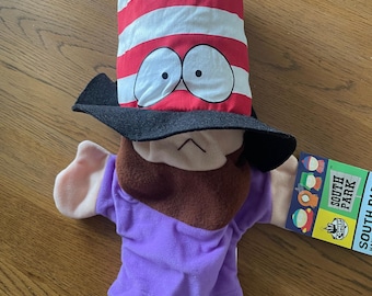Sehr seltene original South Park Mr. Hat Mr. Garrison's Handpuppe RARE new olds stock original echt South-Park .in original Tasche Vintage.