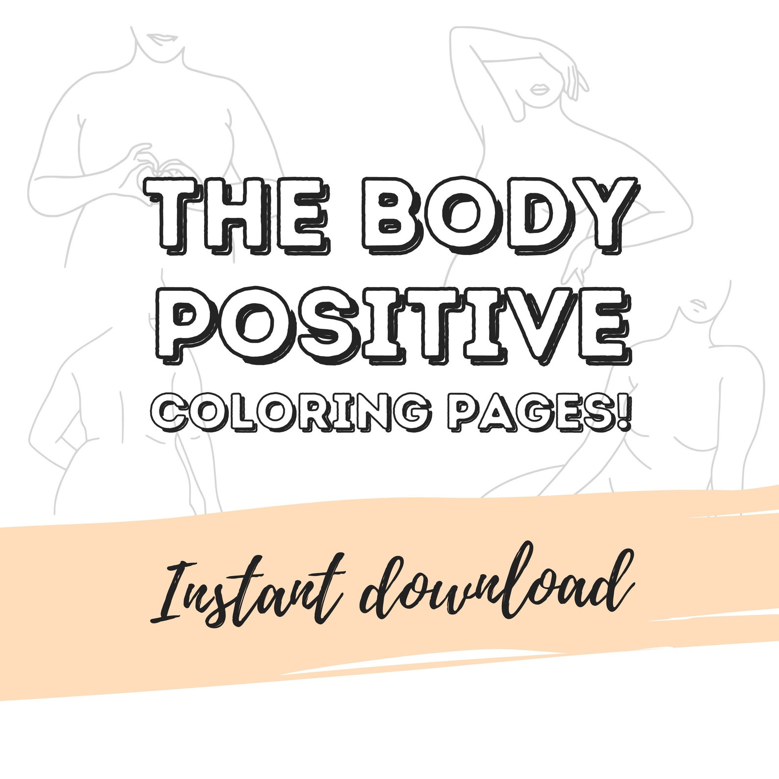 Body Positive Coloring Pages Adult Coloring Book Body - Etsy