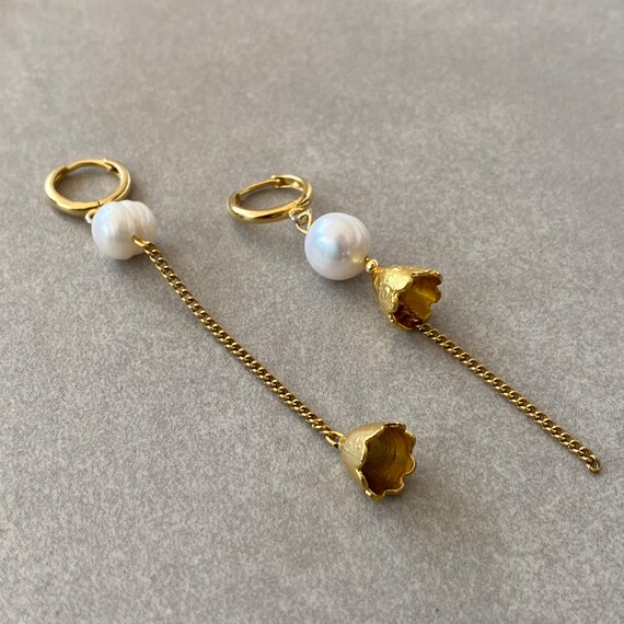 Orecchini Pendenti Donna Oro 14kt Con Cristalli Naturali E Nappe – Design Elegante E Alla Moda – Regalo Di Natale Con Scatola Inclusa