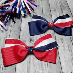 Independence Day Hair Bow For Girls, Memorial Day Hair Bow, 4th Of July Bows, School Hair Bows, Fourth Of July, Independence Day, Large Bow.
